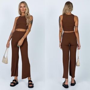 Princess Polly Marnie Set Chocolate US 4